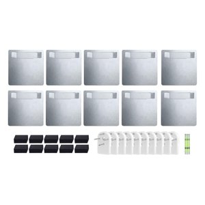 Magideal - Colgadores De Cuadros Autoadhesivos, Juego Para Colgar Cuadros, Juego De Montaje Fácil De Usar, Ganchos Adhesivos Para Cuadros, Fotografías De Cartón 10 Juegos