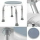 thumbnail image 3 of Taburete de ducha giratorio de 360° con altura ajustable, asiento ergonómico con patas antideslizantes y capacidad de carga máxima de 136 kg. Taburete de baño, silla de ducha, asiento giratorio Lumten, 3 of 5