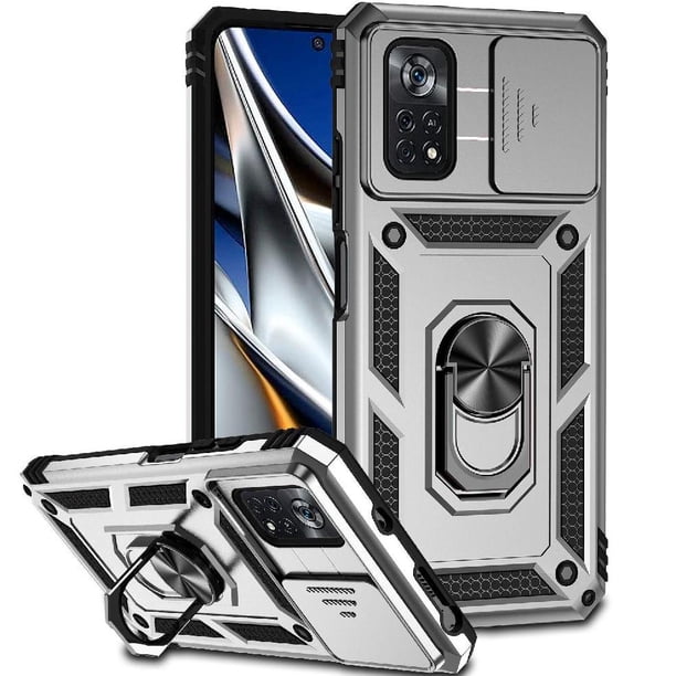 Estuche GANGXUN para Xiaomi Poco X4 Pro 5G, soporte giratorio 360°, estilo mecánico y magnético