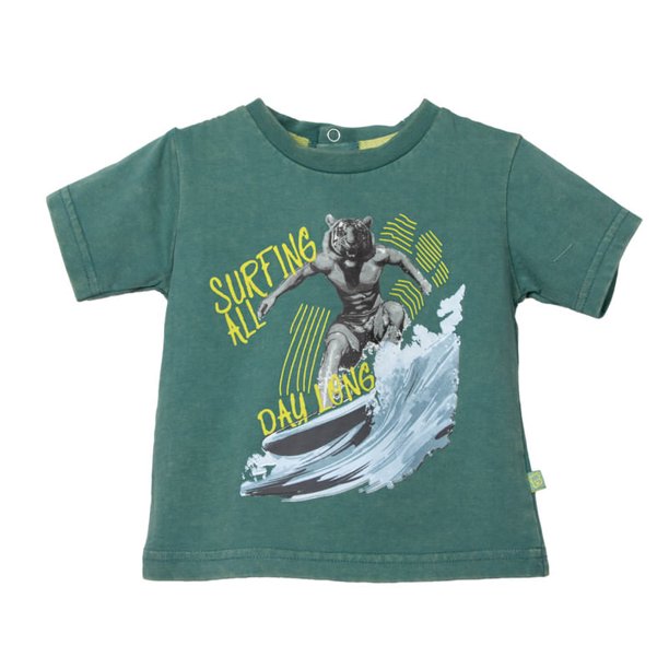 Polera Bebe Niño Verde Pillin