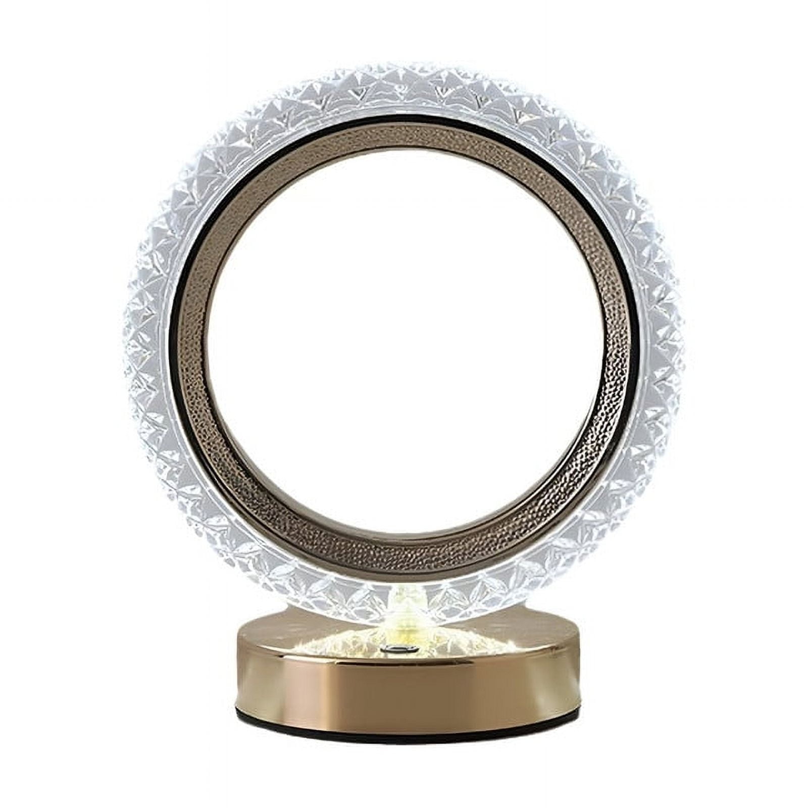 Genérico - Lampara Cristal Circular Mesa Oficina Dormitorio Baño Lau