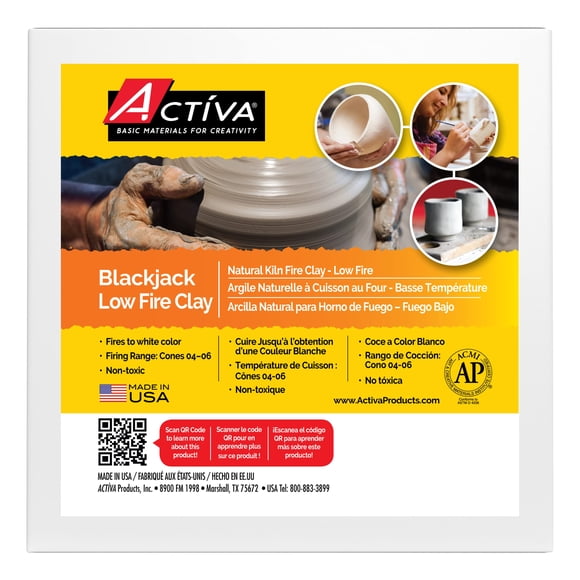 Cerámica Clay Activa Blackjack Low Fire de 2,27 kg para horno