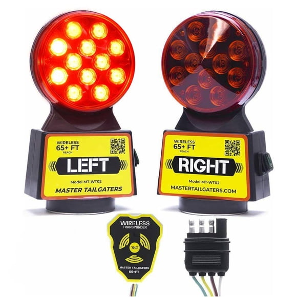 Luces de remolque inalámbricas Master Tailgaters 65 pies, conector de 4 pines