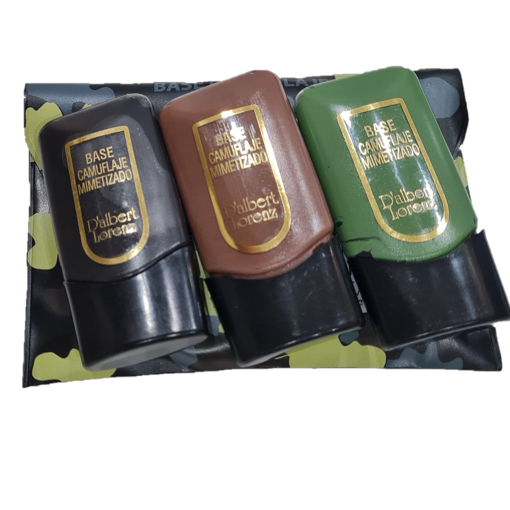 Dalbert Lorenz - Crema Camuflaje Verde Barra 25gr Set X3 Coleres Distintos