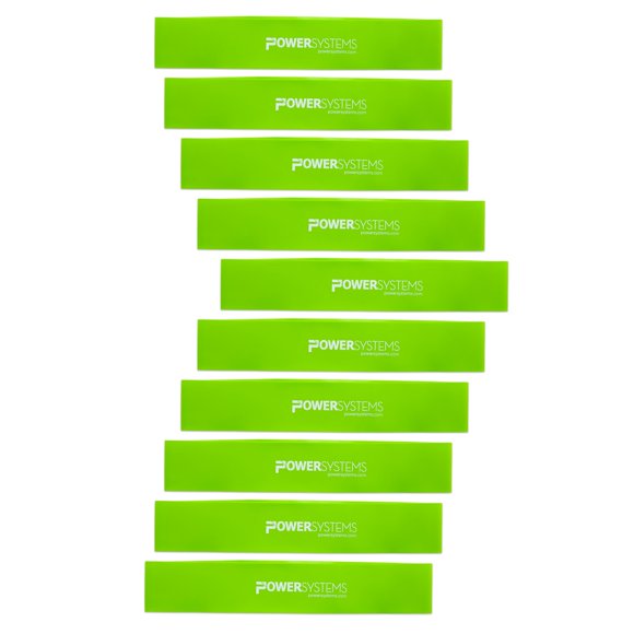 Bandas de resistencia Power Systems Versa Loop, paquete de 10, ligera