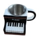 thumbnail image 5 of Taza Musical De Café Artesanía De Leche Novedosa Para Amantes De La Música Mujeres Hombres Músicos Piano, 5 of 5