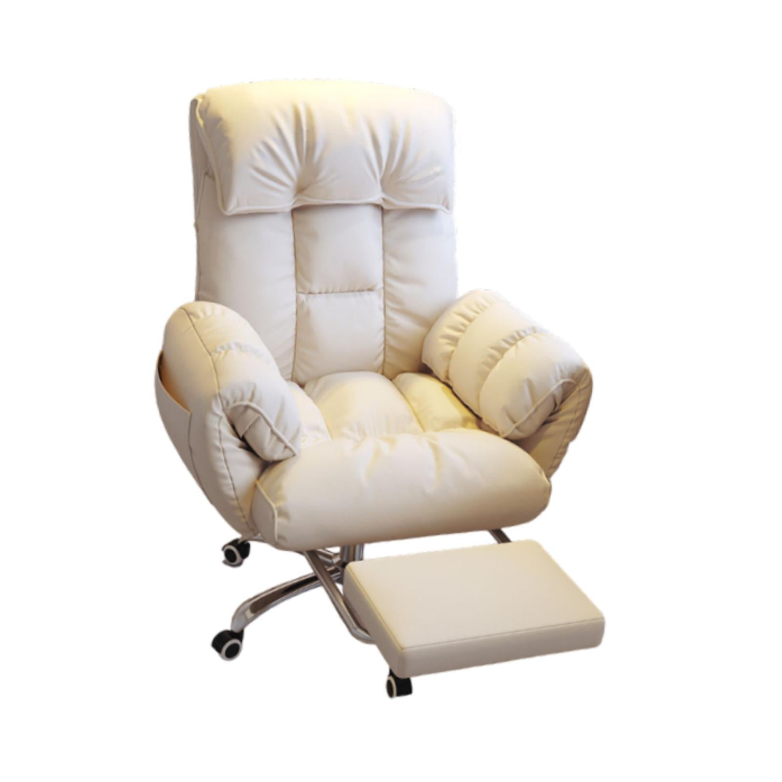 Magideal - Silla De Computadora, Silla De Oficina, Respaldo Suave Y Ajustable, Sillón Moderno, Sofá. Beige