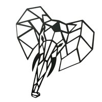 Magideal - Escultura De Pared Artística De Metal, Regalos De Animales, Accesorios Decorativos, Decoraciones De Pared Colgantes De Silueta Para Granja, Cafetería,