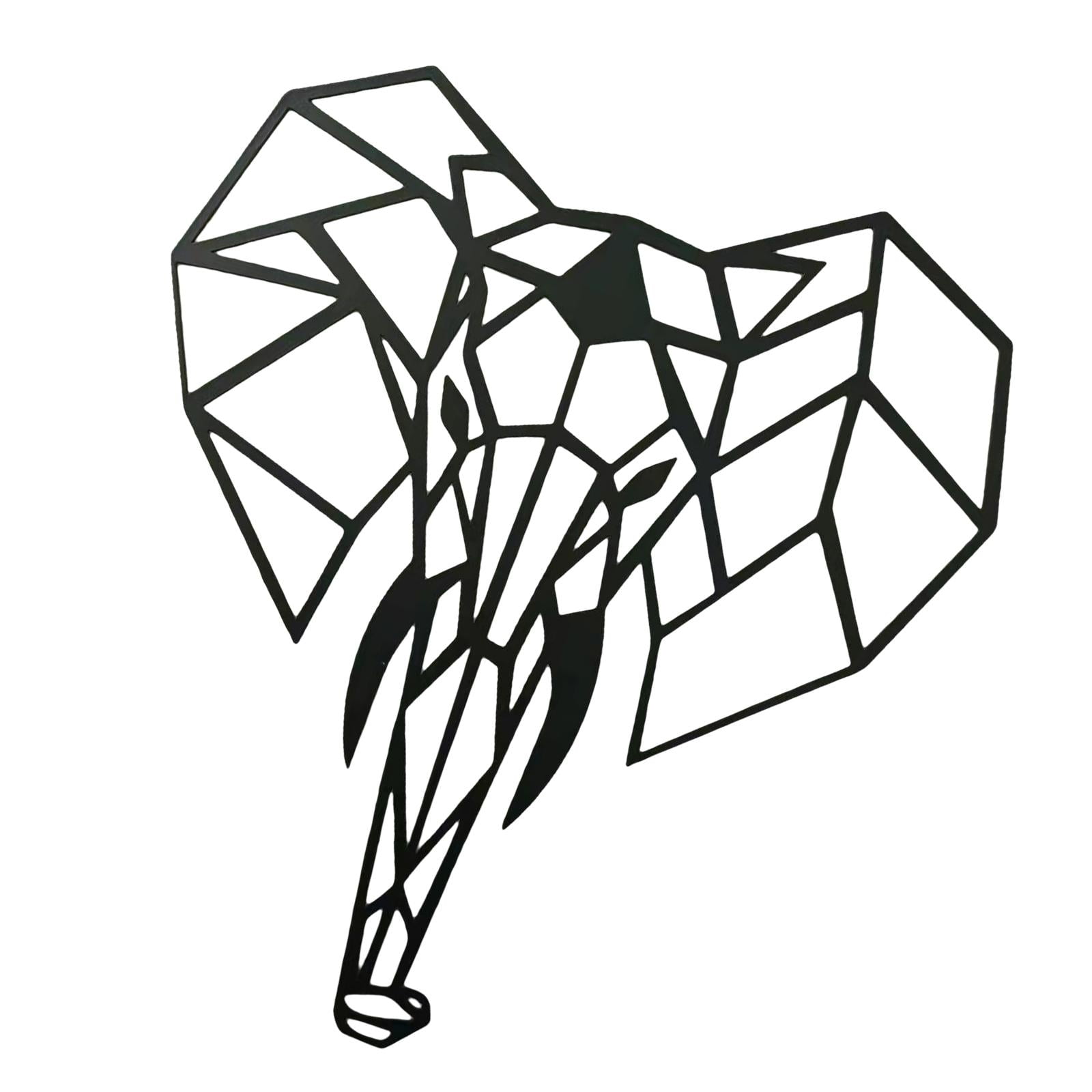 Magideal - Escultura De Pared Artística De Metal, Regalos De Animales, Accesorios Decorativos, Decoraciones De Pared Colgantes De Silueta Para Granja, Cafetería,