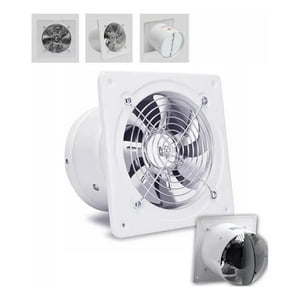 Genérica - Extractor De Aire Metálico Industrial 10 Pulgada 25Cm 100W Color Blanco