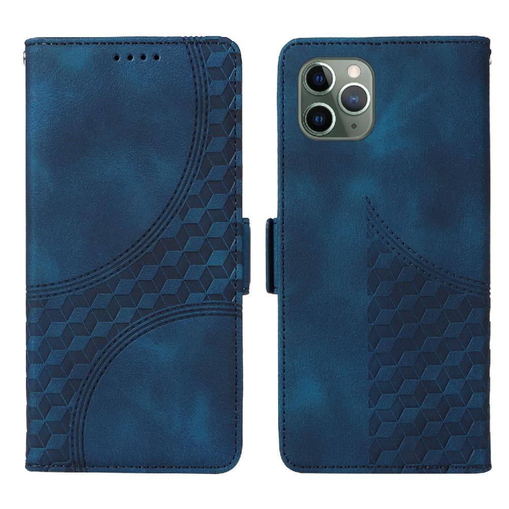 Carcasa Foxdock Iphone 11 Pro Max De Cuero Pu, Diseño Acolchado Clásico, Protección Contra Caídas Y Rayones