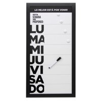 Vgo - Pizarra Plastica 30X60 Cm Work Negro