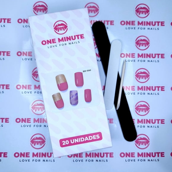 Uñas gel semicuradas Diseño 065