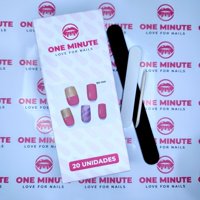 One Minute - Uñas Gel Semicuradas Diseño 065