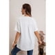 thumbnail image 3 of Blusa Mujer Manga Corta Algodón Botones Bolsillos 037, 3 of 3