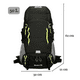 thumbnail image 3 of Mochila Trekking Outdoor Senderismo 50L Plegable Ciclismo, 3 of 5