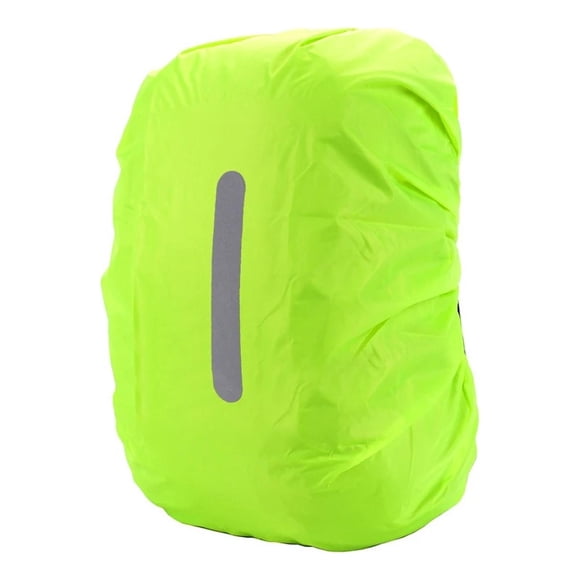 Funda Cubre Mochila Impermeable Reflectante 25-29 Litros verde S