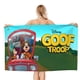 thumbnail image 1 of La Tropa Goofy Toalla de playa de secado rápido con diseño temático, regalo para mujeres y niñas, ideal para cumpleaños, fans, amantes de la música, uso en la playa o al aire libre, 78 × 180 cm, 1 of 6