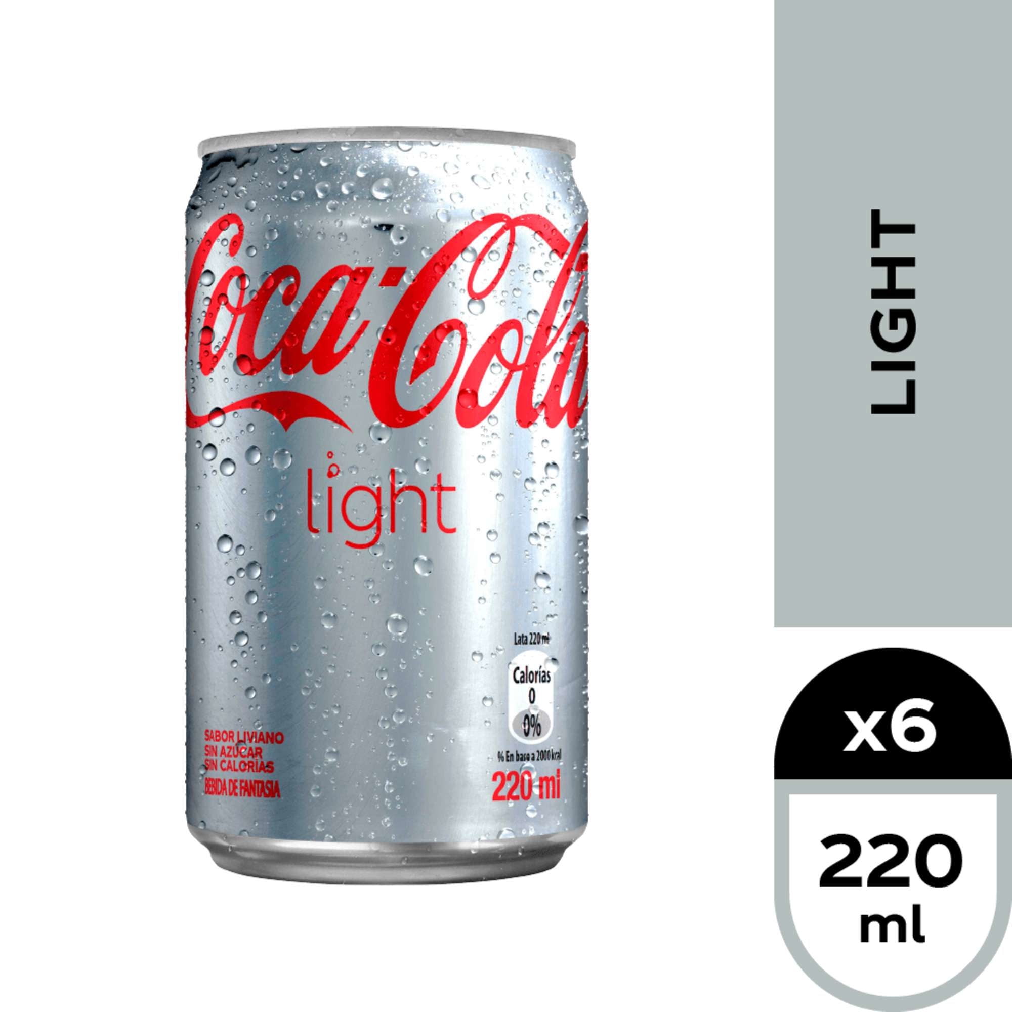 Bebida Light Pack Lata 6 Un Coca-Cola