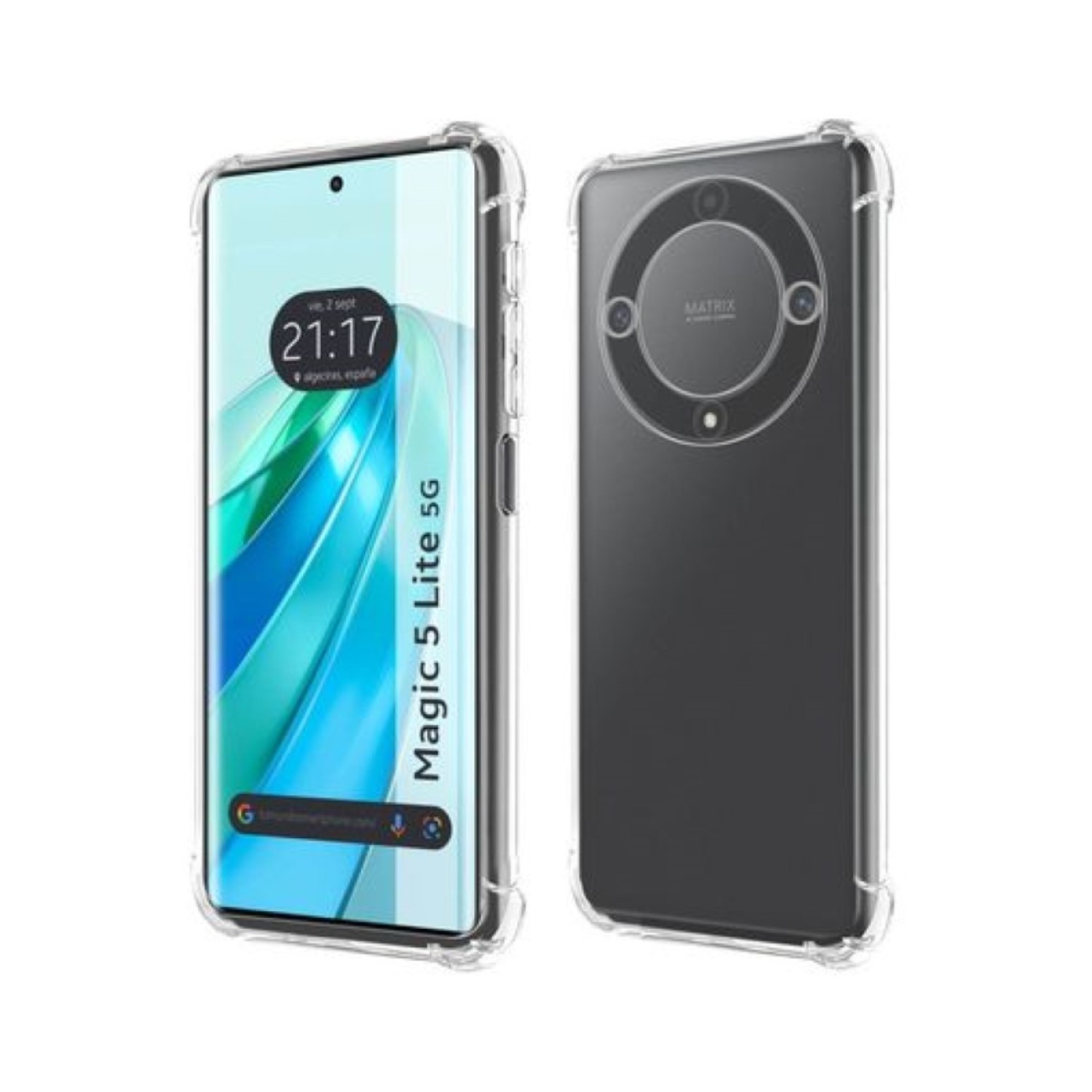 Mar Cases - Carcasa Para Honor Magic5 Lite Transparente Reforzada