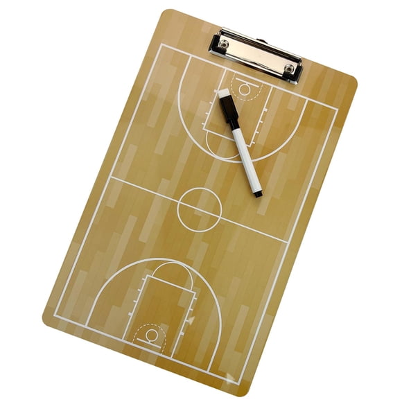 Tablero de baloncesto, portapapeles, de doble cara, portátil, para artículos deportivos, borrable, tablero de alineación, instrucciones, herramienta d
