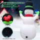 thumbnail image 5 of Muñeco de nieve gigante FunFanso inflable navideño de 2,1 m con luces LED, 5 of 6