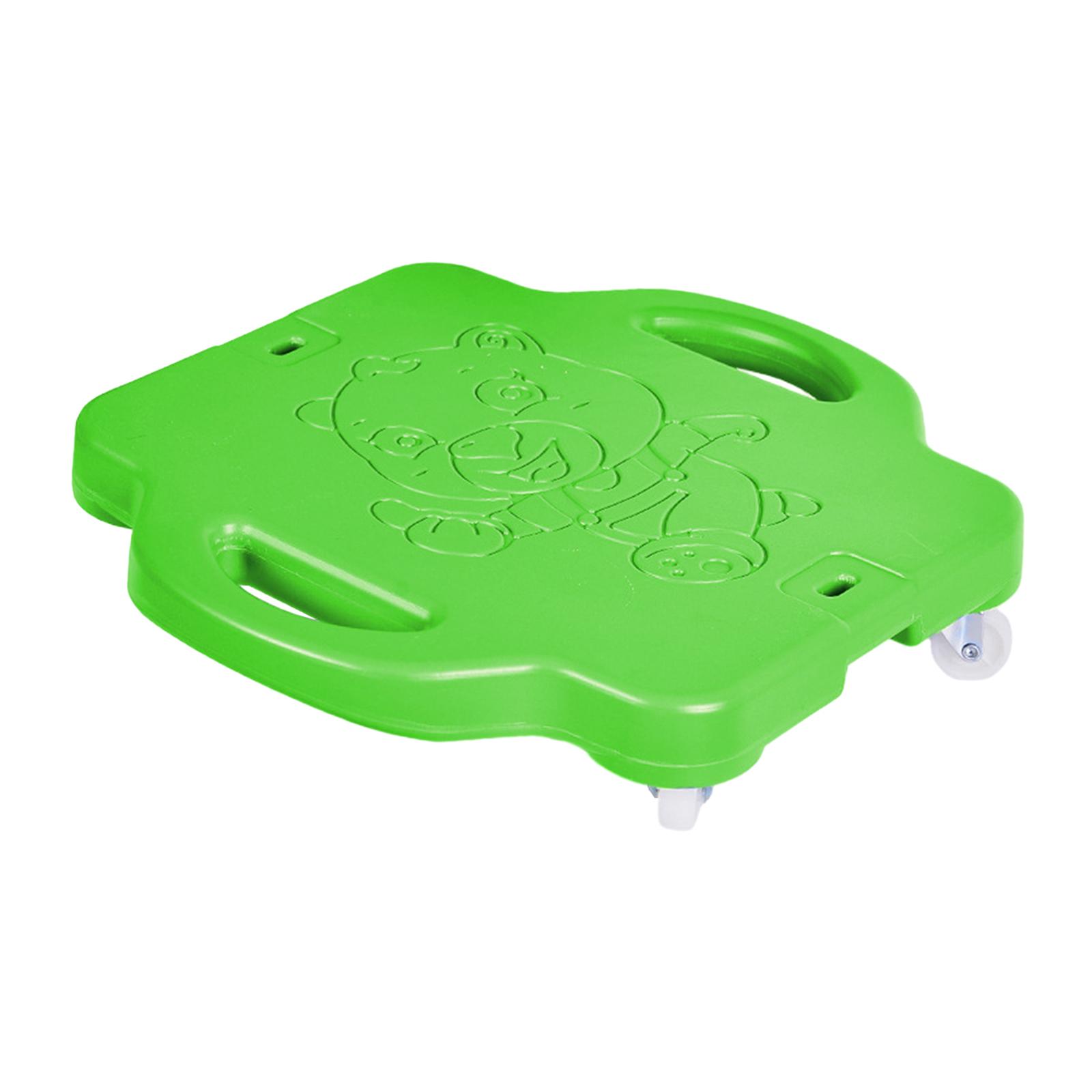 Magideal - Tabla De Patinete Para Sentarse, Patineta De Coordinación, Educación Física, Deporte, Patinete Plano, Tabla De Suelo Para Patio De Juegos En El Sótano Verde