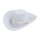 thumbnail image 4 of Mini Sombrero De Vaquero Flocado Para Figuras Coleccionables De 12 Pulgadas, Color Blanco, 1/6, 4 of 5