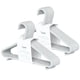 thumbnail image 1 of Paja de trigo Hangers 3 Sprouts de plástico, paquete de 30 unidades, para ropa infantil, 1 of 6