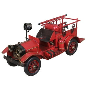 Genérico - Modelo De Camión De Bomberos Europeo, Decoración Retro