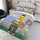 thumbnail image 3 of Bert Conjunto de sábanas temático, trío de piezas, cómodo y amigable con la piel, diseño único, regalo de decoración para el hogar para familiares, amigos y fans, 90 cm * 190 cm, 3 of 6