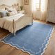 thumbnail image 5 of Alfombra GarveeHome 147 × 178 cm Azul Lavable para Dormitorio, 5 of 5