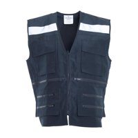 Jayson - Chaleco Geologo Multibolsillo X Espalda Azul Marino M