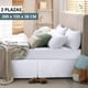 thumbnail image 2 of Faldon Cama 2 Plazas Blanco Liso Elasticados Premium Aura Zeus, 2 of 8