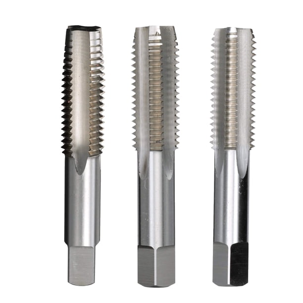 Set de grifos manuales Drill America, acero de alta velocidad, m10 x 1.5, 4 flautas