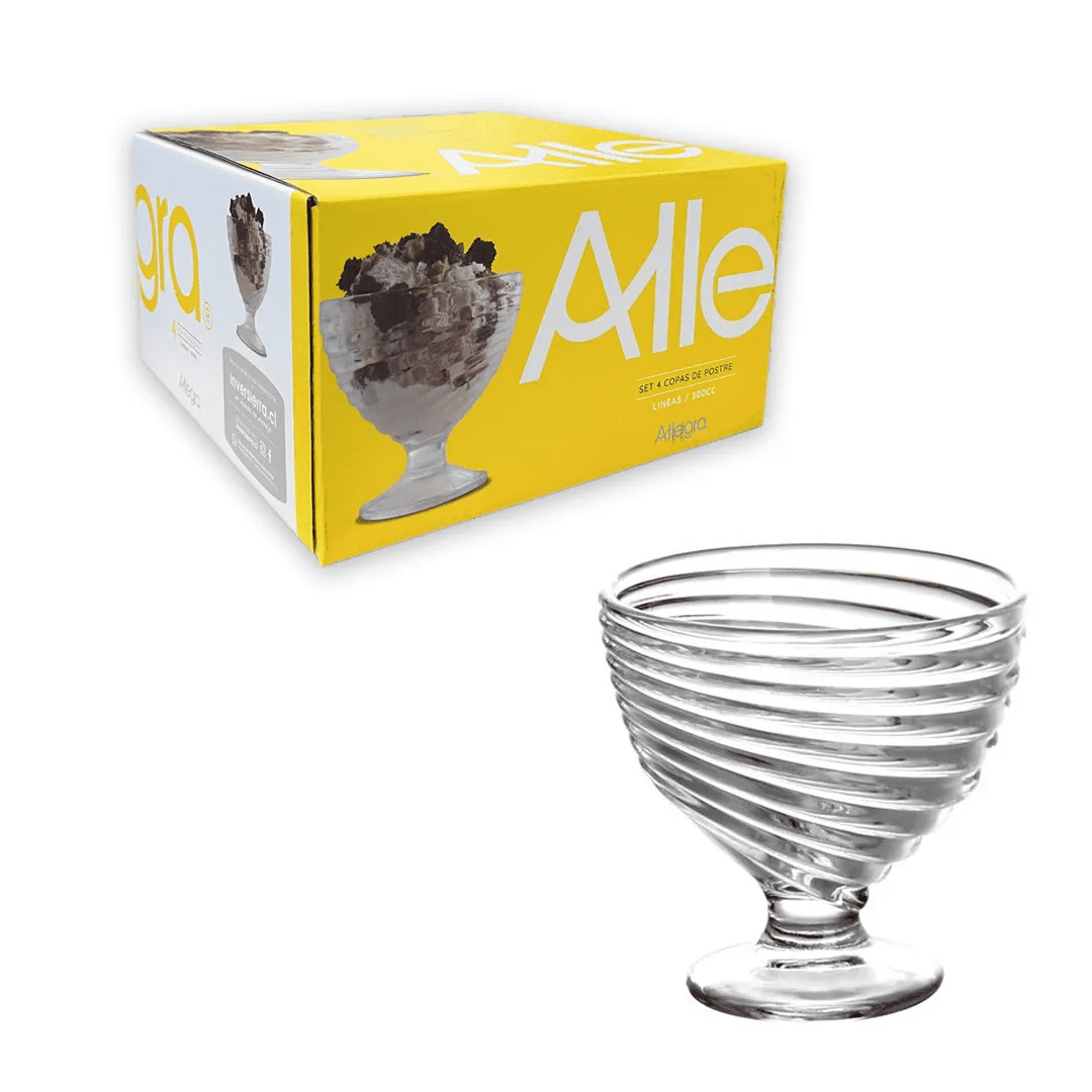 Allegra - Set 4 Copas De Postre