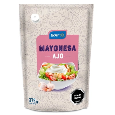 Mayonesa Al Ajo Doypack 372 G Lider