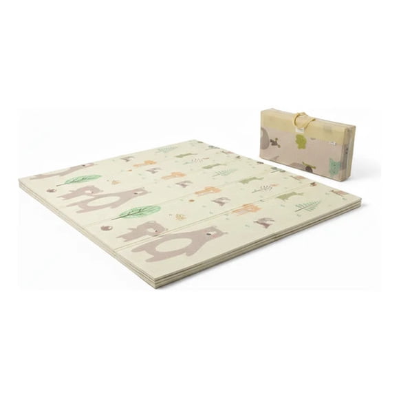 Alfombra Plegable Bebé 180*200 Dos Diseños, Reversible