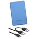 thumbnail image 2 of Discos duros externos portátiles, USB 2.0 2TB Almacenamiento de de seguridad Slim 480MB/S HDD para PC para Gaming Professionals Students Azul, 2 of 5