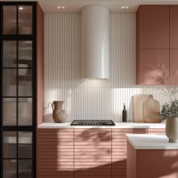 Masisa - Revestimiento Micro Ripado 32 Terracota Pigmentado 2480X218Mm