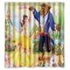 thumbnail image 1 of Cortina de ducha de La Bella y la Bestia, juego de cortinas de baño con ganchos, tamaño 66 x 72 pulgadas, 1 of 3
