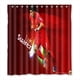 thumbnail image 1 of Cortina de ducha con diseño de Luis Suárez, juego de cortinas de baño con ganchos, tamaño 66 x 72 pulgadas, 1 of 3