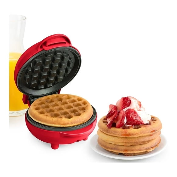 Mini Wafflera Redonda Waflera Para Reposteria Y Desayuno