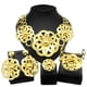 thumbnail image 2 of 4 Pzas 24K Brillantes Conjuntos de Joyería de Compromiso Boda para Mujer Collar Pulsera Aretes Anillo Conjuntos de Joyería Nupcial para Mujer Fiesta Graduación Accesorios de Disfraz, 2 of 6