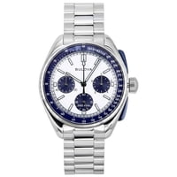 Reloj Bulova Lunar Pilot Archive Series Special Edition Chronograph Silver Dial Quartz 98K112 Men'S Watch With Extra Strap