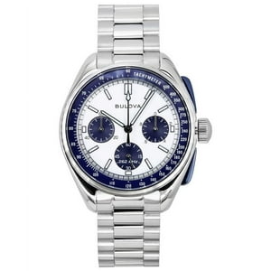 Reloj Bulova Lunar Pilot Archive Series Special Edition Chronograph Silver Dial Quartz 98K112 Men'S Watch With Extra Strap