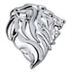 thumbnail image 4 of Etiqueta engomada del coche, etiquetas engomadas del rasguño del de del emblema de la cabeza del león 3D para la furgoneta de la , Izquierda Plata, 4 of 5