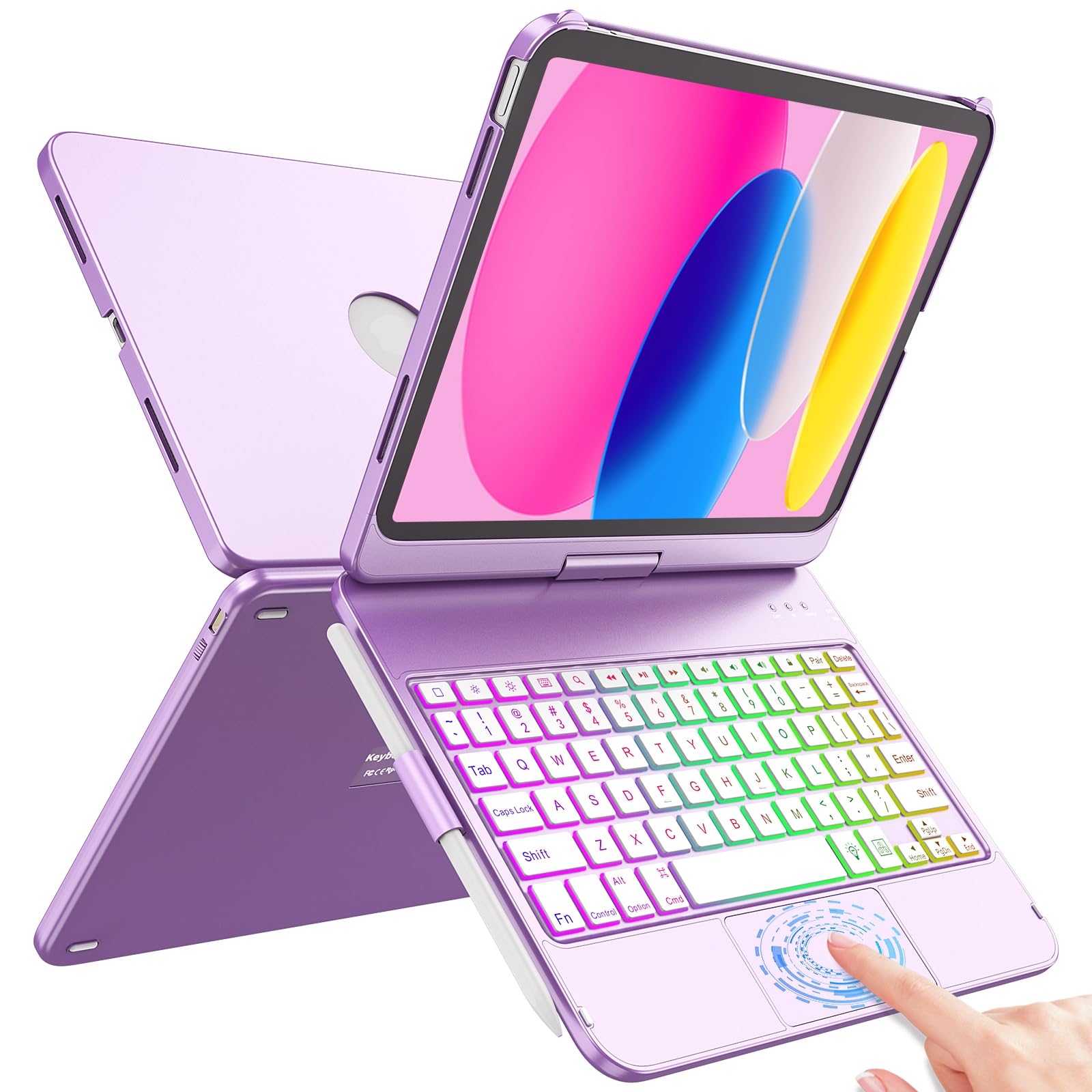 Funda Con Teclado Fuwang Touch Para Ipad 11.ª Generación 10.9""