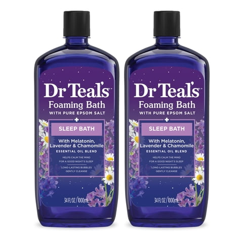 Dr Teal'S - Baño Espumoso Dr. Teal'S Sleep Con Sal De Epsom, 1 Litro Y Melatonina