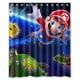 thumbnail image 1 of Cortina de ducha Mario, juego de cortinas de baño con ganchos, tamaño 60 x 72 pulgadas, 1 of 3